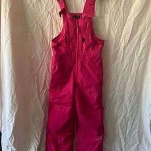 U.S. Polo Assn. Pink Kids ski snow Overalls size 14/16 adjustable straps pockets